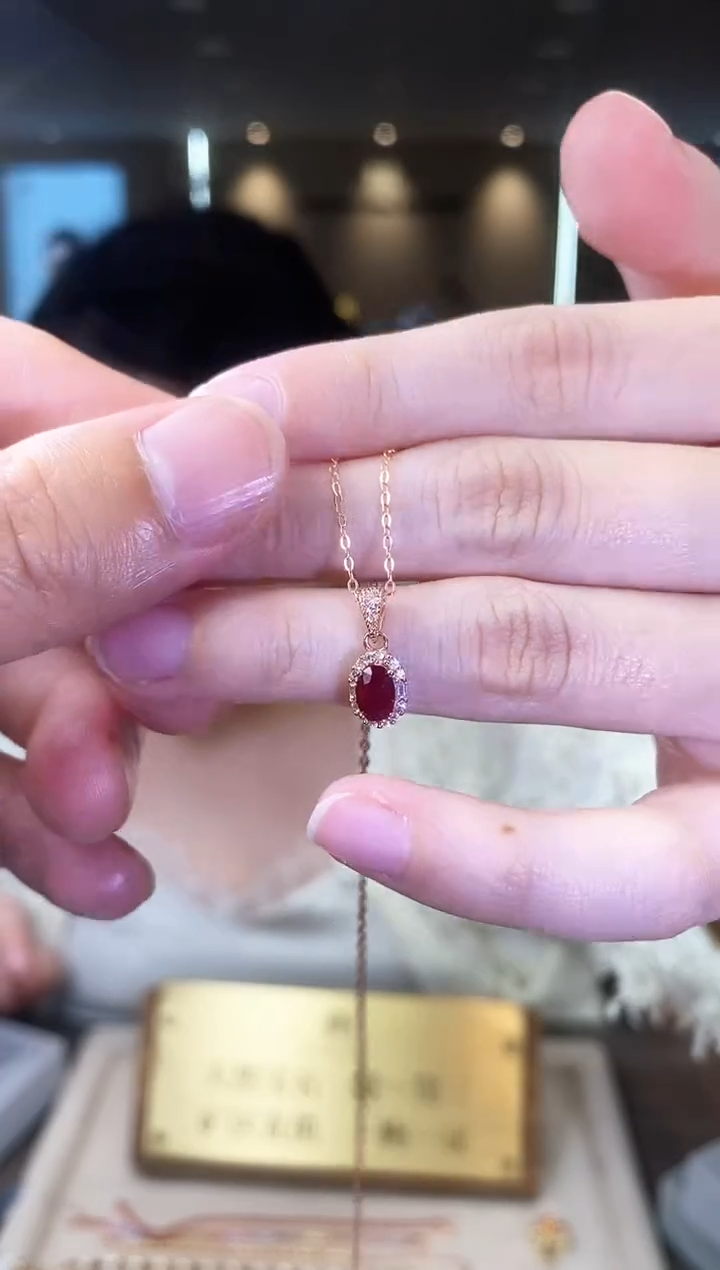 【闪购商品】红宝石项链银S925镶嵌09