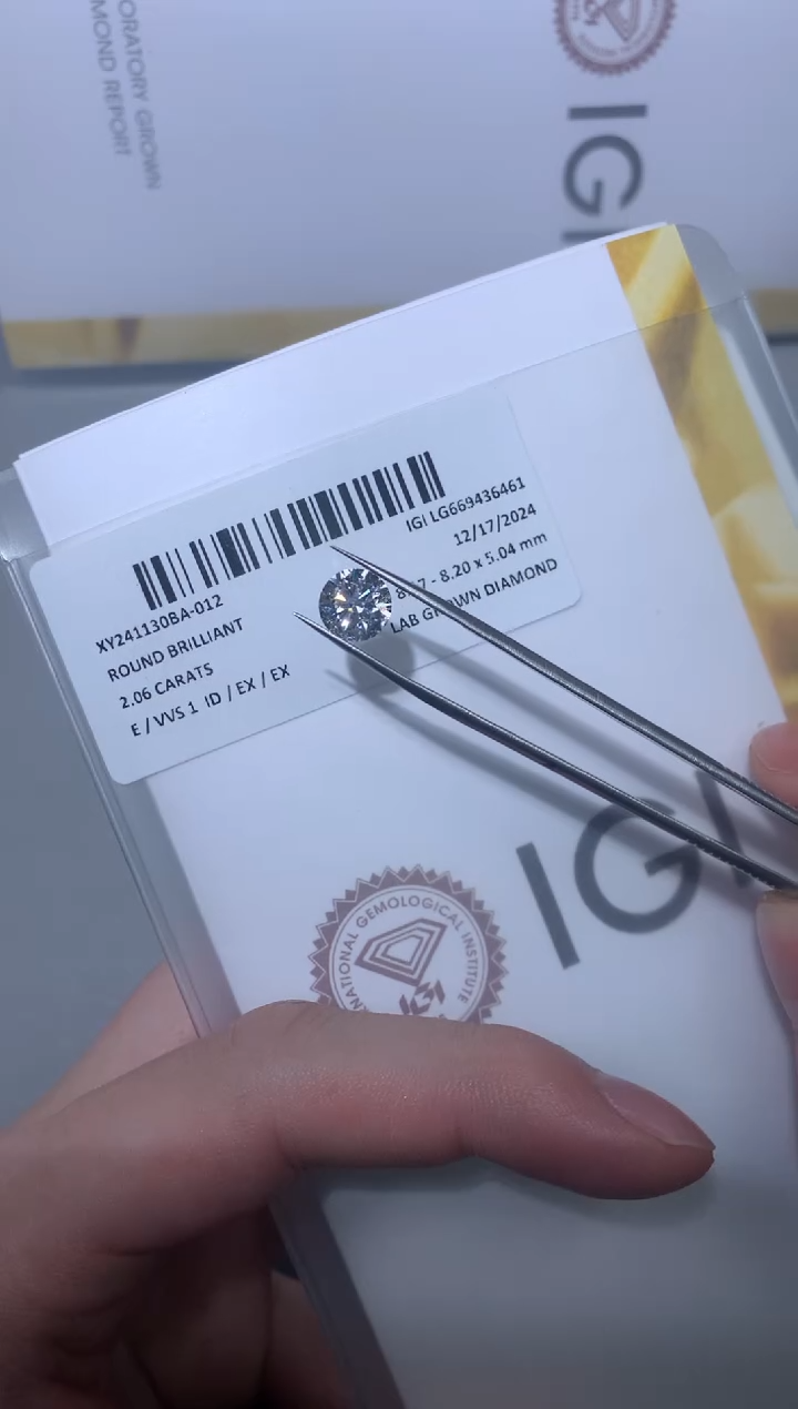 【闪购商品】实验室培育钻石裸石未镶嵌2.06E669436461