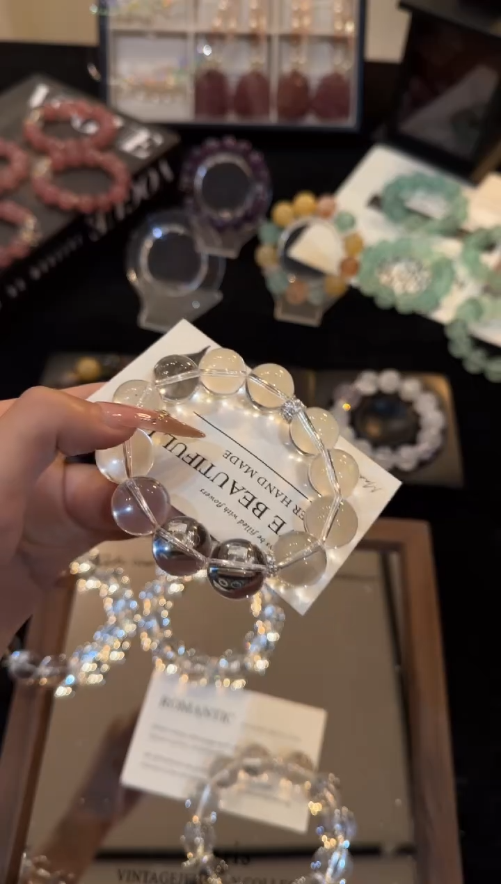 合金手链水晶白水晶x3486