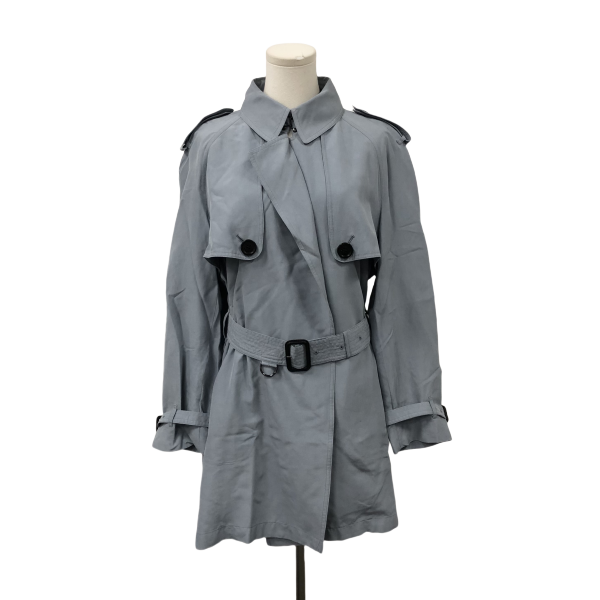 妃鱼/博柏利/真丝/风衣/95新/M2/12