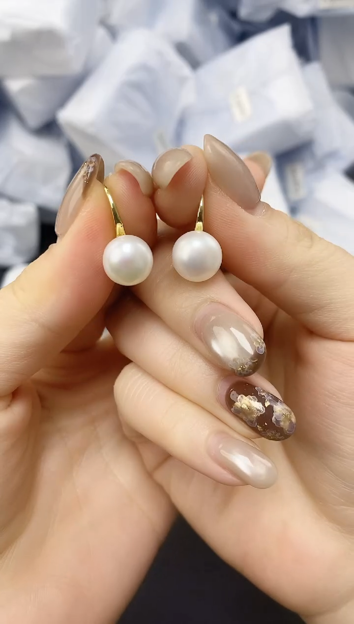 未镶嵌耳饰淡水珍珠ed1032