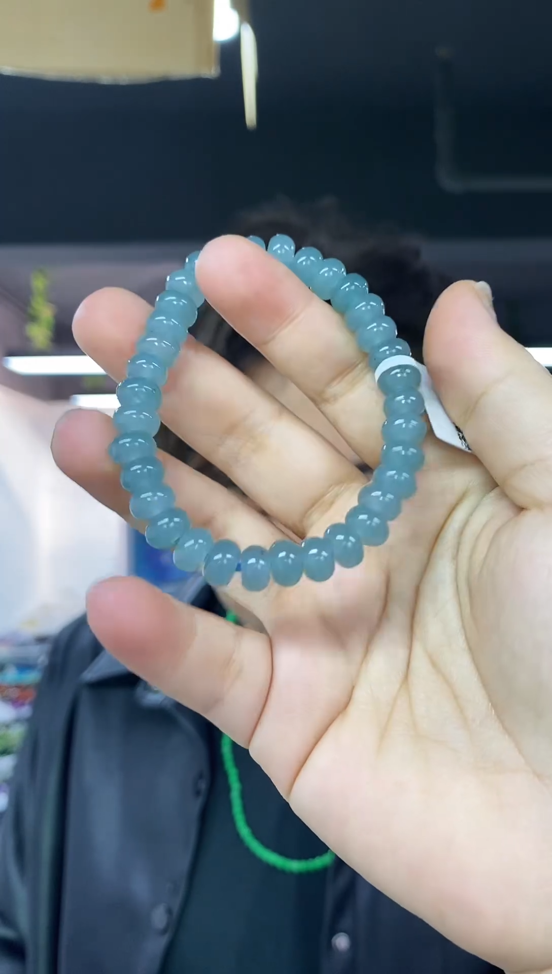 未镶嵌手链翡翠多样性发其一颜色微差