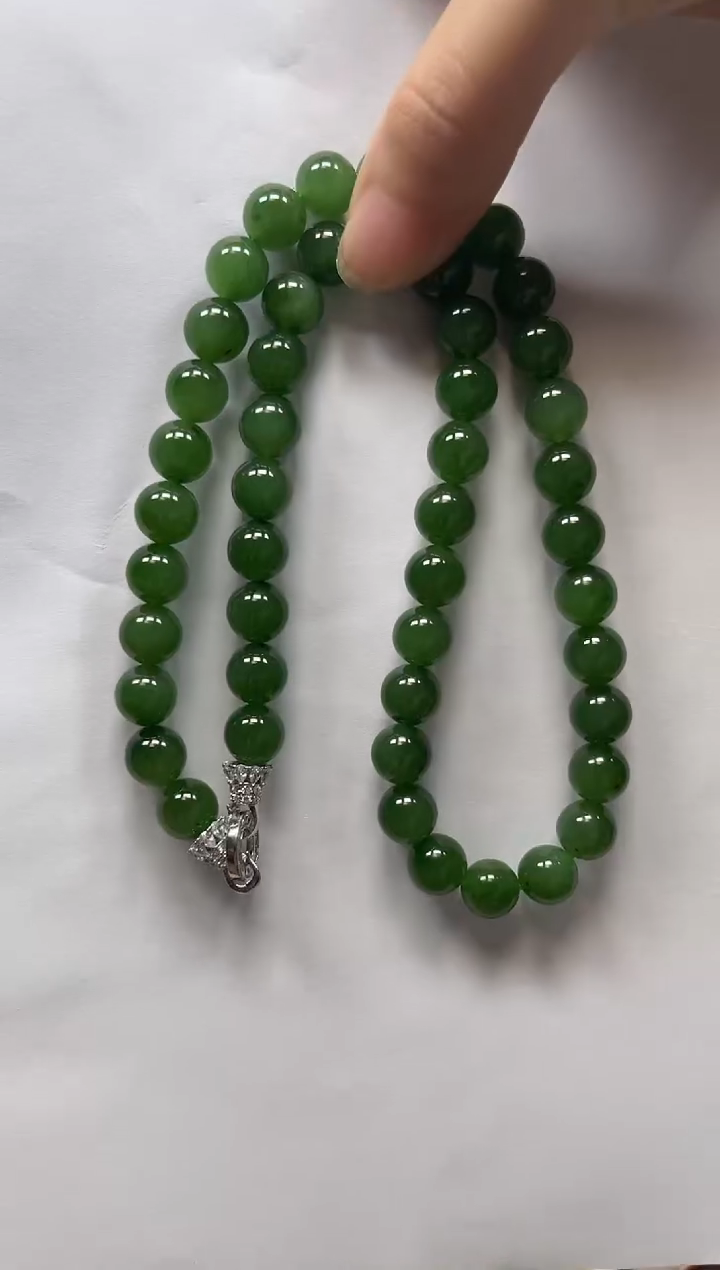 和田玉未镶嵌颈饰项链