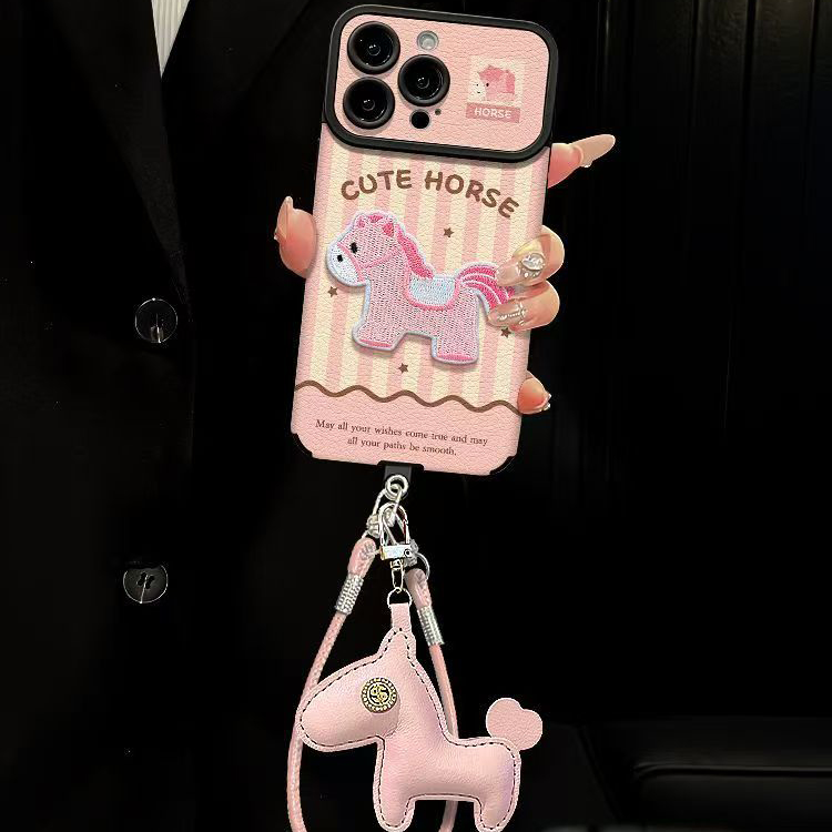 星星小马适用苹果17promax手机壳vivo挂绳小米17pro高颜值pura80