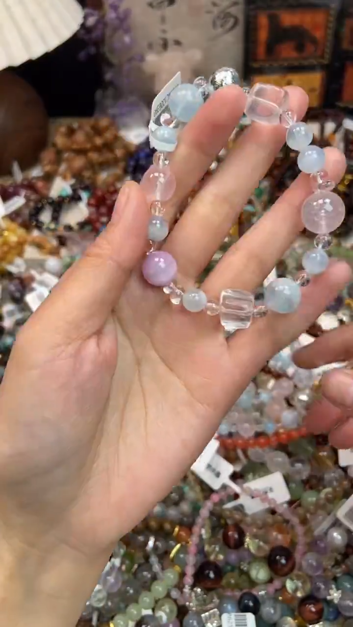 未镶嵌手链海蓝宝石466