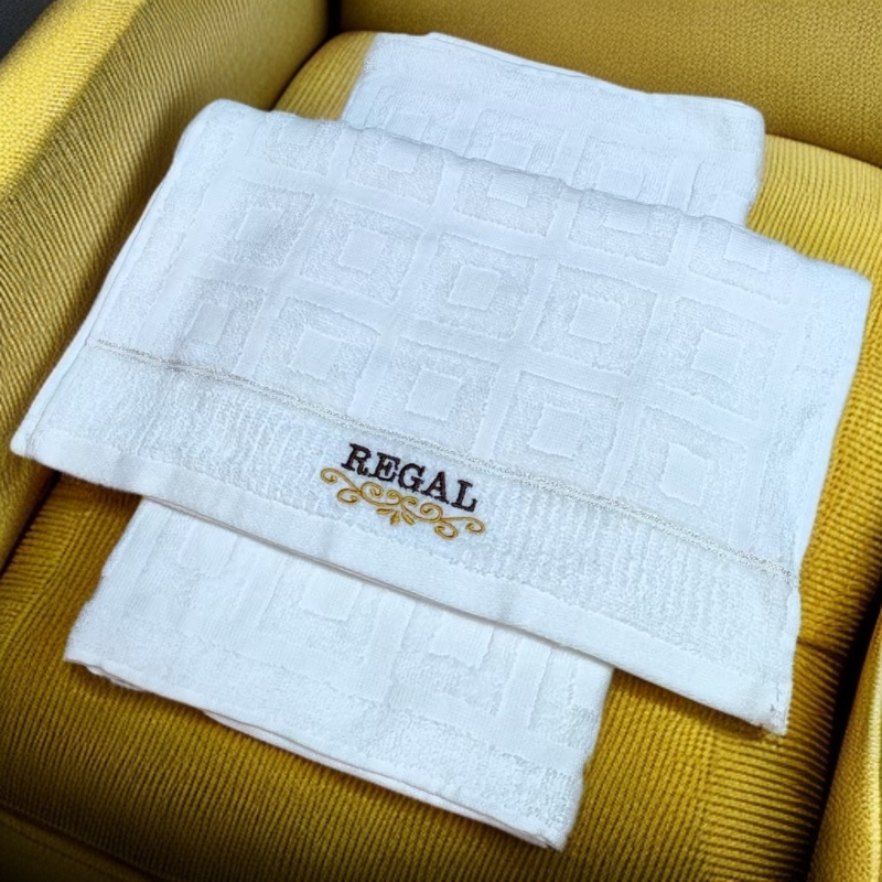 加长棉质毛巾提花方格擦脸巾套装柔软吸水擦手 成人儿童外贸方巾