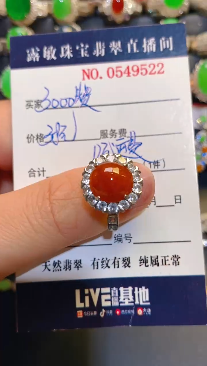 银S925镶嵌翡翠耳饰天然