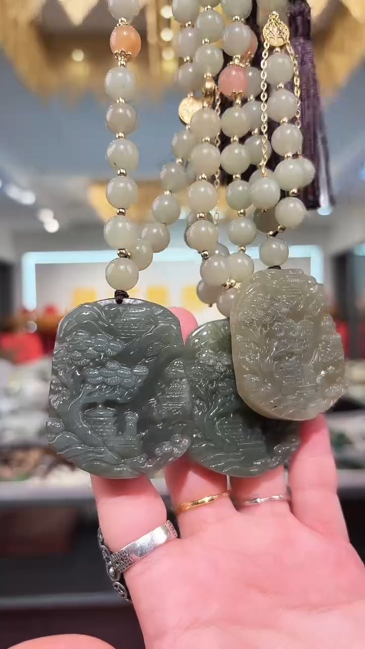 颈饰未镶嵌和田玉吊坠多样式发货只发一个