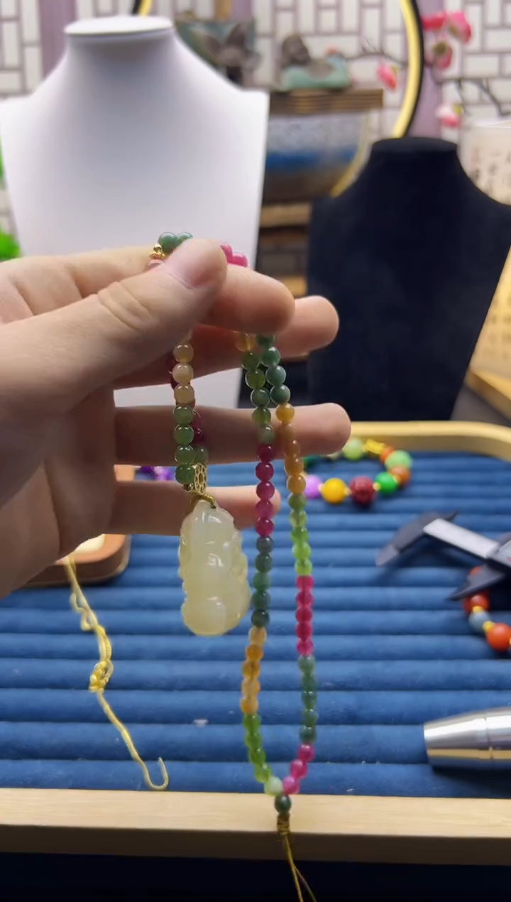 【闪购商品】和田玉颈饰14K金镶嵌X783