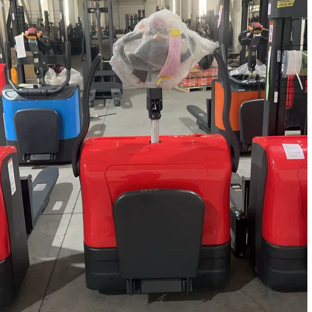 电动搬运车站驾地牛小型无腿配重堆高车液压升降装卸搬运叉车