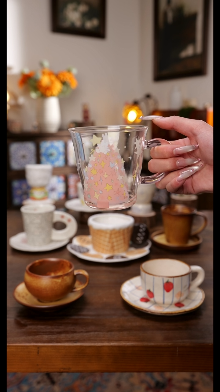 陶瓷便携款玻璃杯