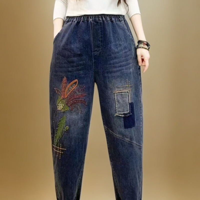 纯棉牛仔裤休闲版