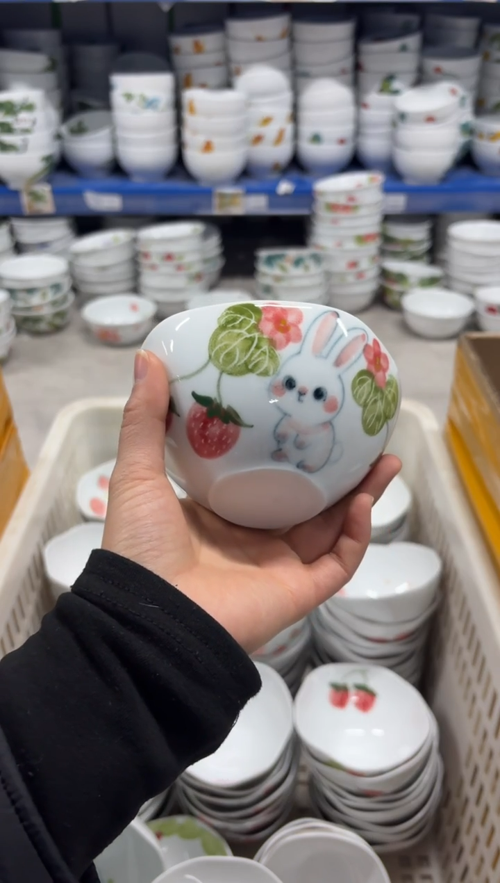 景德镇高温陶瓷食品级手绘釉中彩-大宝宝碗