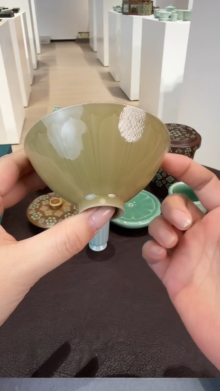 青瓷手工茶器包邮