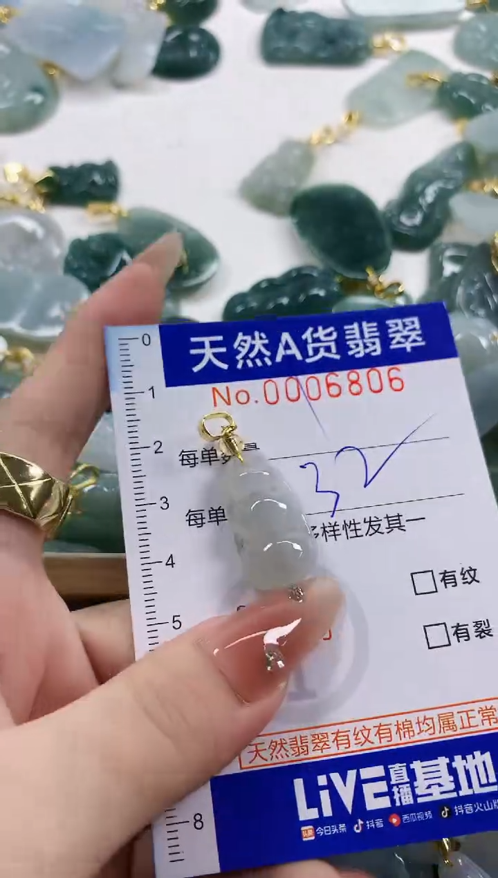 颈饰未镶嵌翡翠天然A货翡翠