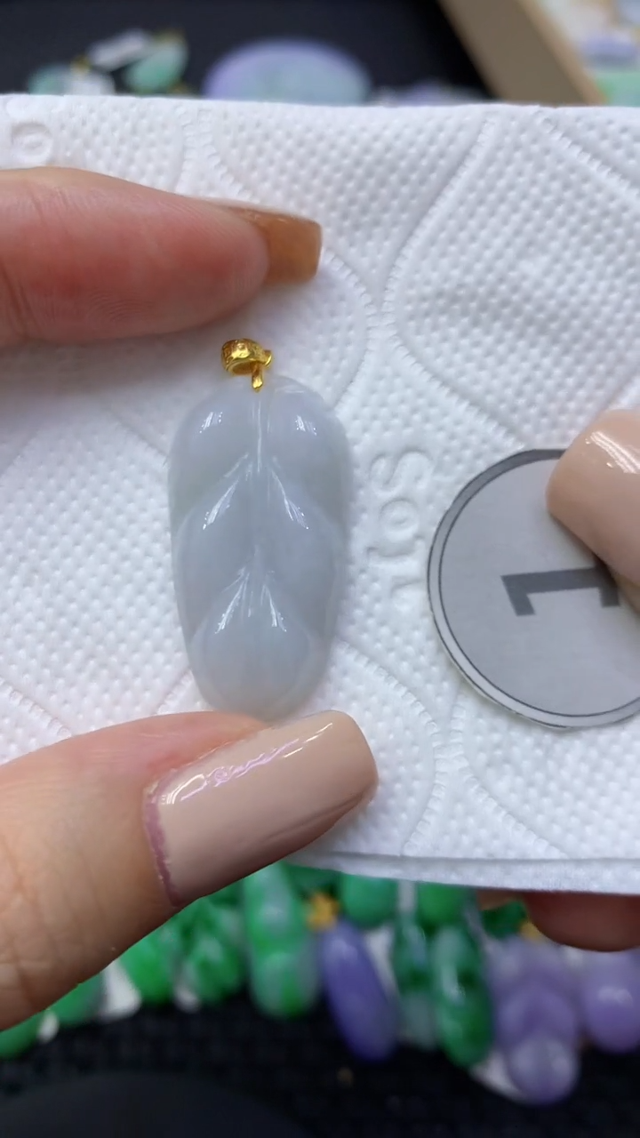 颈饰未镶嵌翡翠天然缅甸翡翠A货