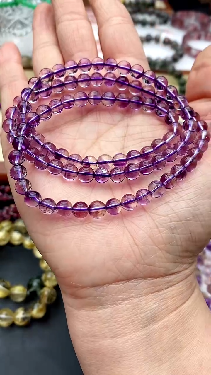 【闪购商品】水晶手链未镶嵌紫超