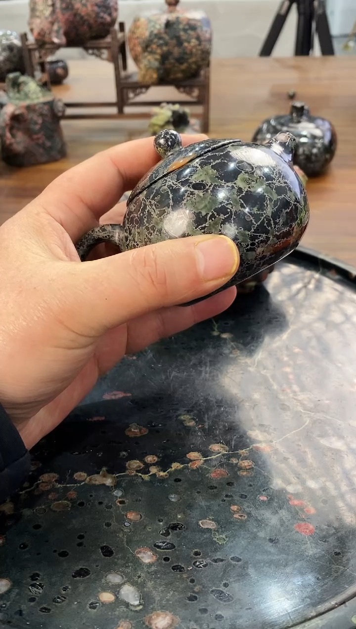 【闪购商品】奢上奢梅花玉茶具