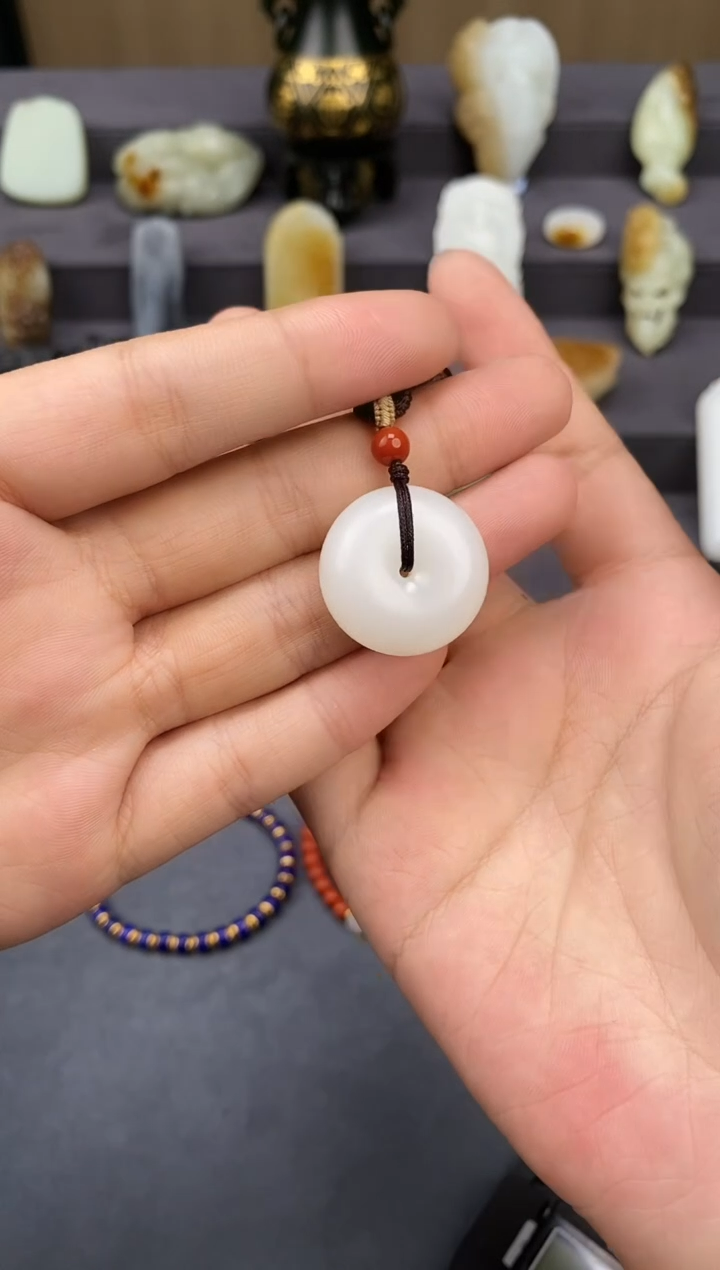 【闪购商品】和田玉-未镶嵌白玉平安扣