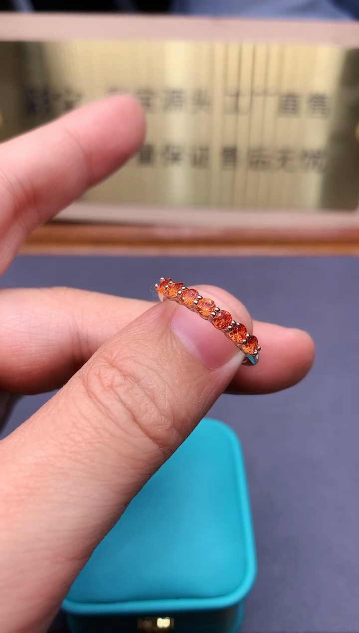 【闪购商品】蓝宝石戒指银S925镶嵌..........