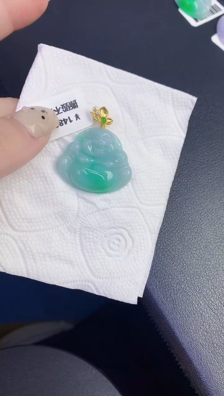 颈饰未镶嵌翡翠缅甸天然翡翠A货