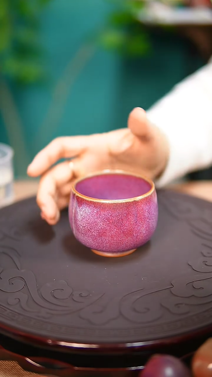 【闪购商品】杯原产地钧尚源钧瓷紫藤云朵