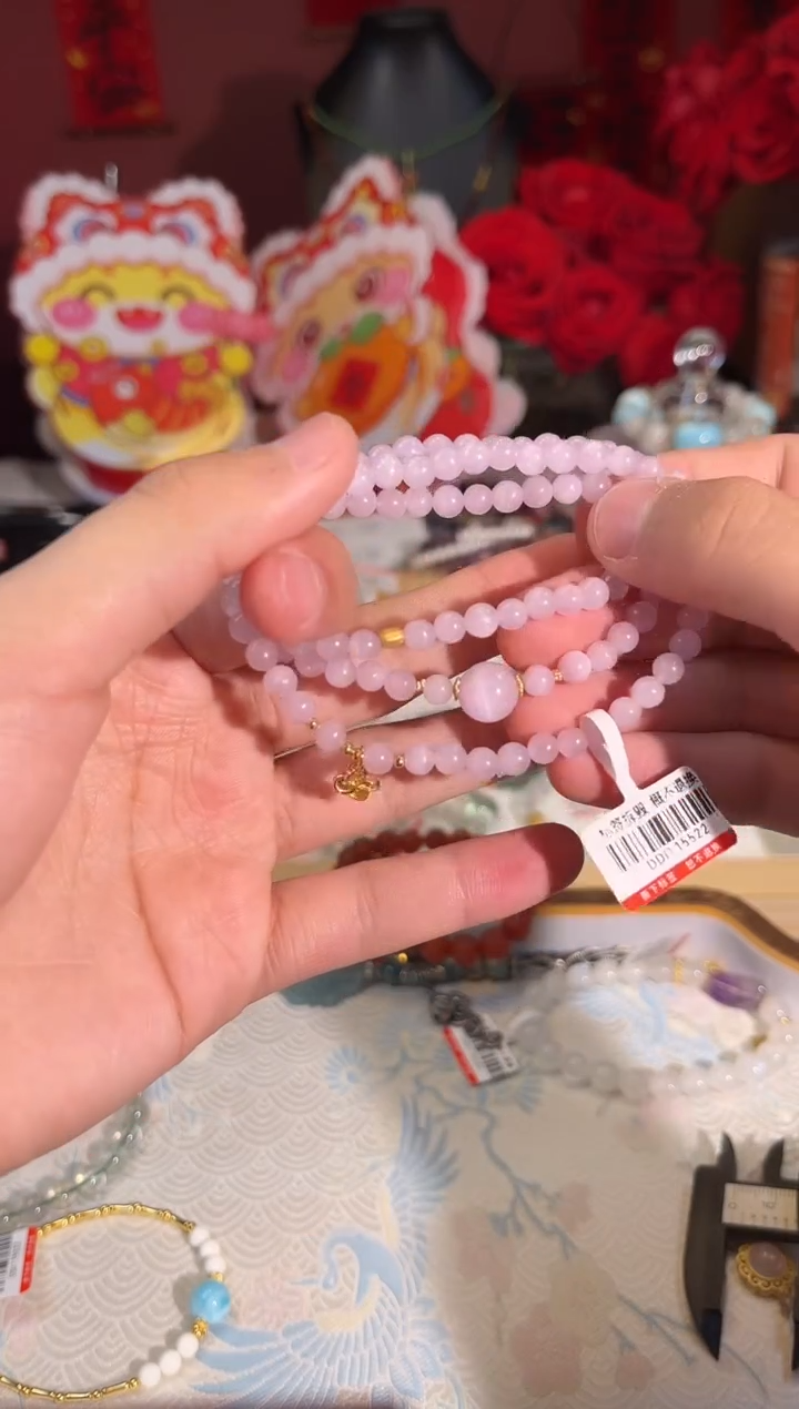 【闪购商品】锂辉石Q681银S925镶嵌Q681手串