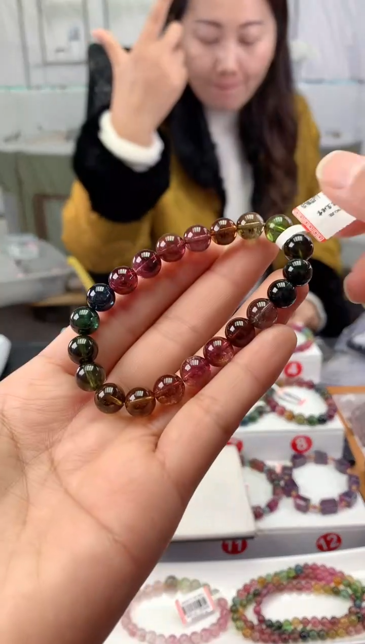 未镶嵌手串碧玺多样性发一条