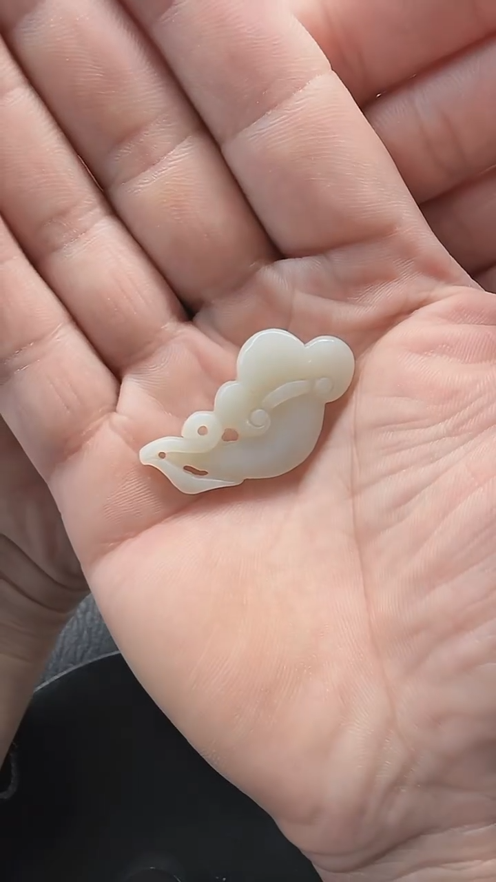 和田玉未镶嵌吊坠(不含链)886如意