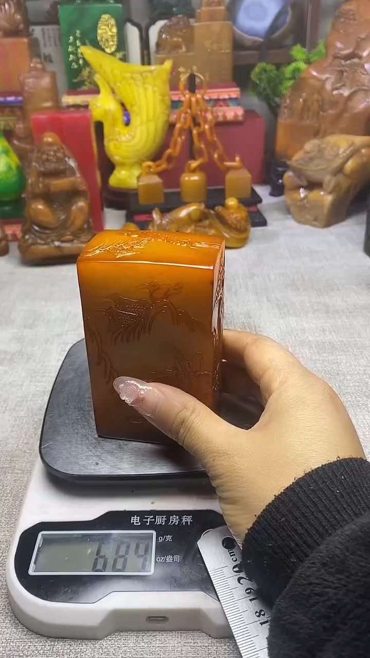 寿山石印石纯天然石料