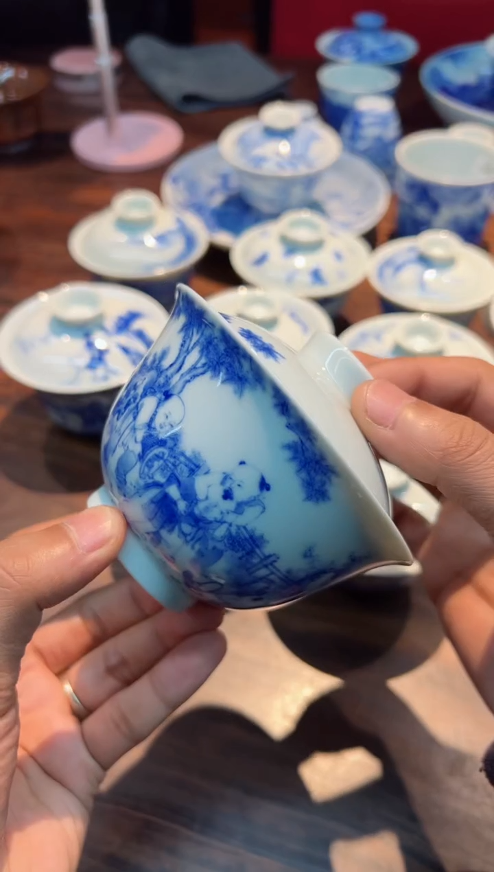 【闪购商品】恒垣山房 欢天喜地盖碗