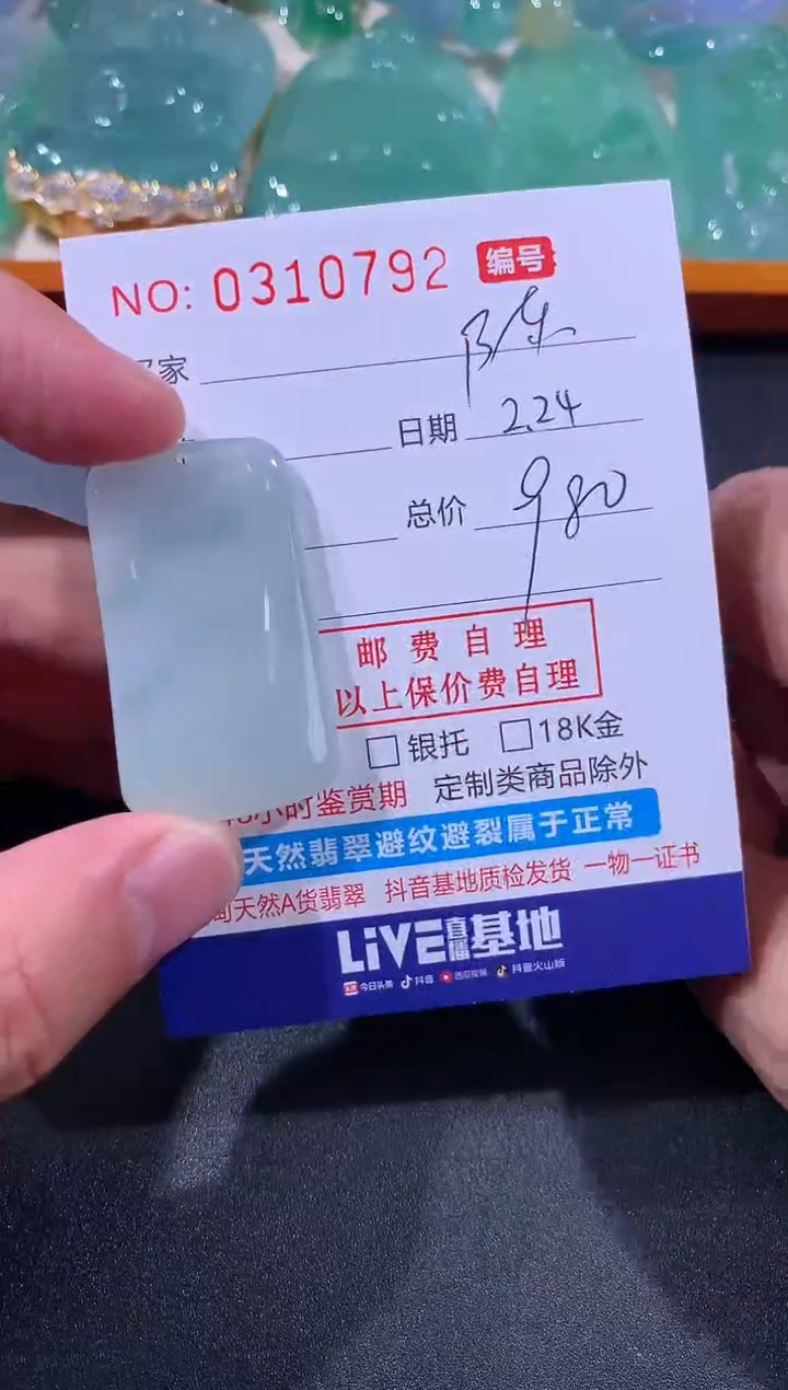 【闪购商品】翡翠颈饰未镶嵌 陈