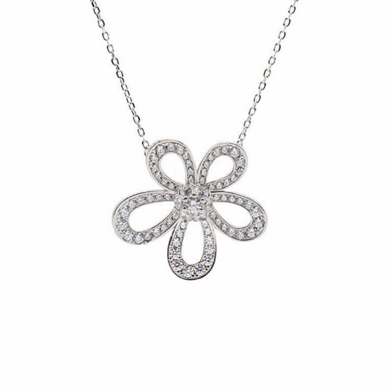 铜合金项链 铜合金（V金3.0）太阳花毛衣项链冬天百搭简约高级感