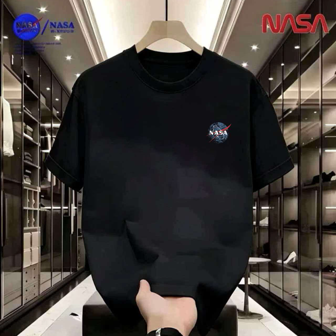 NASA联名夏季圆领短袖T恤微宽松时尚男女同款休闲百搭半袖