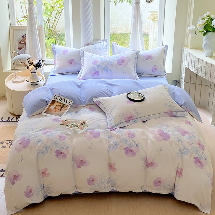 【100%全棉纯棉】四件套四季款床单被套床上用品碎花小清新