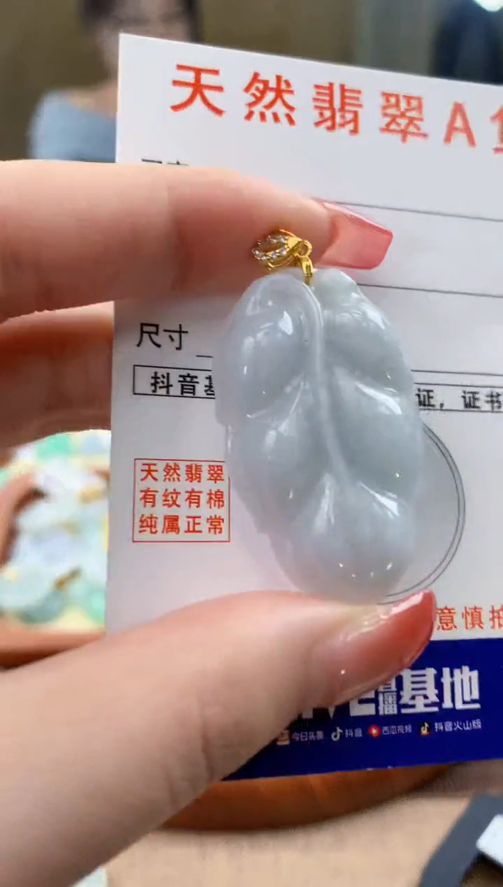 颈饰未镶嵌翡翠天然A货翡翠挂件