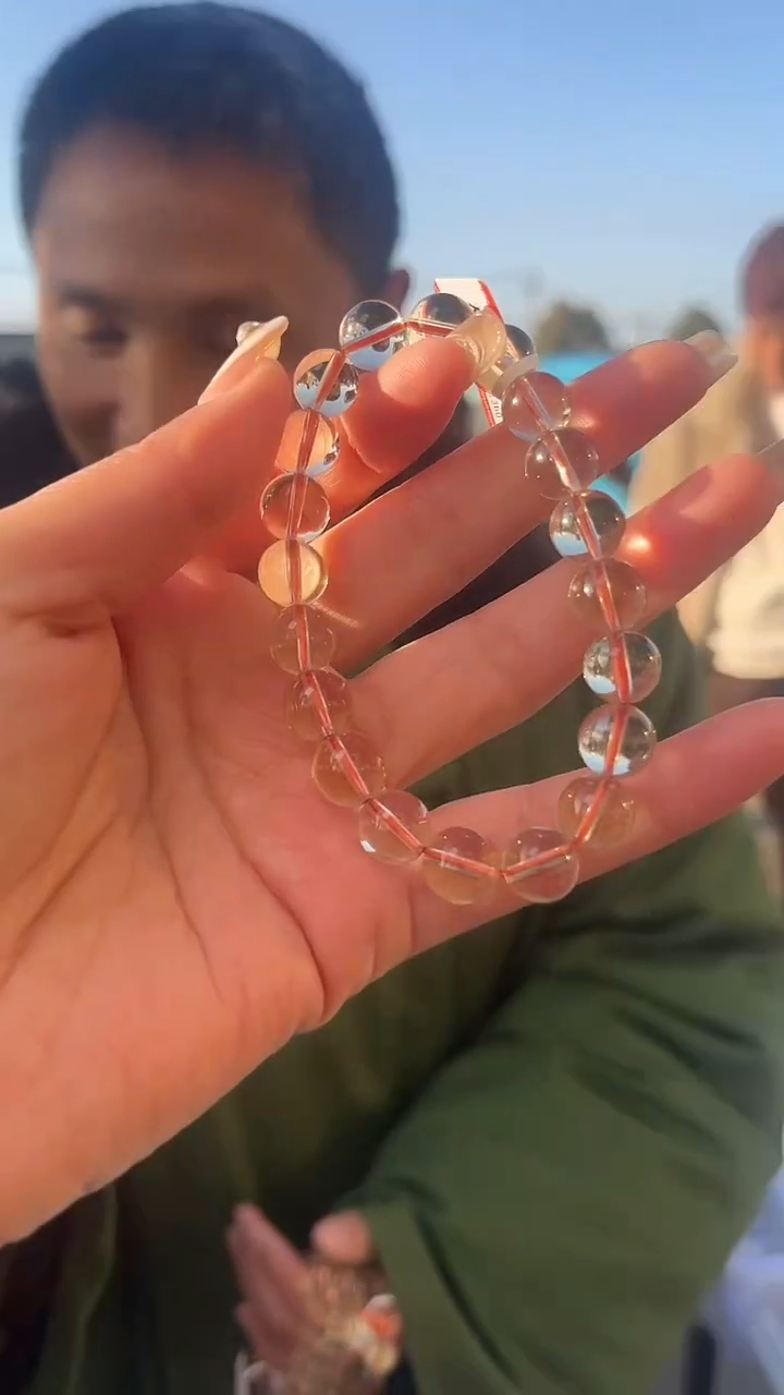 【闪购商品】黄晶手链未镶嵌天然手串多样性发一10mm