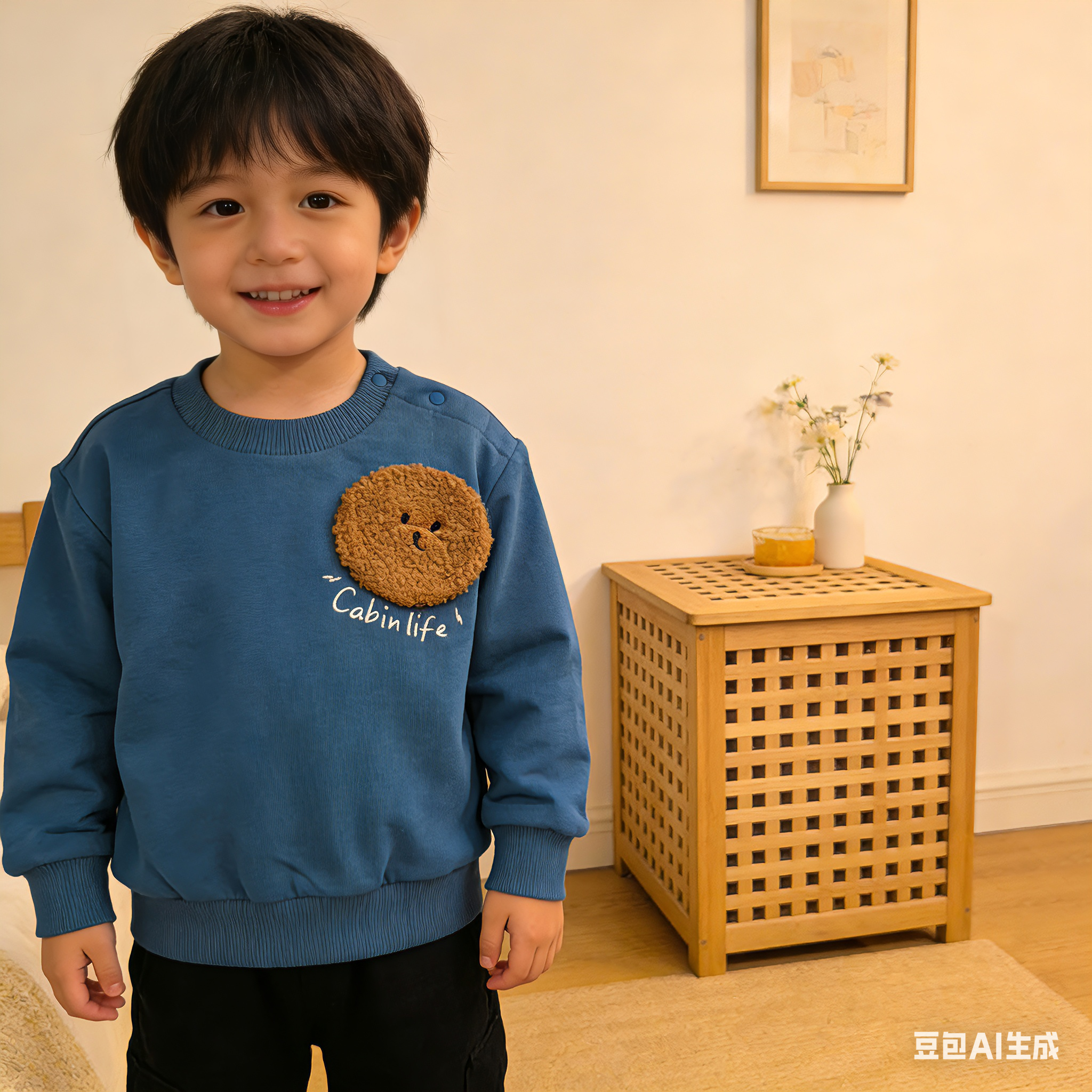 歌瑞家纯棉加棉卫衣保暖吸汗透气百搭款无静电全A类