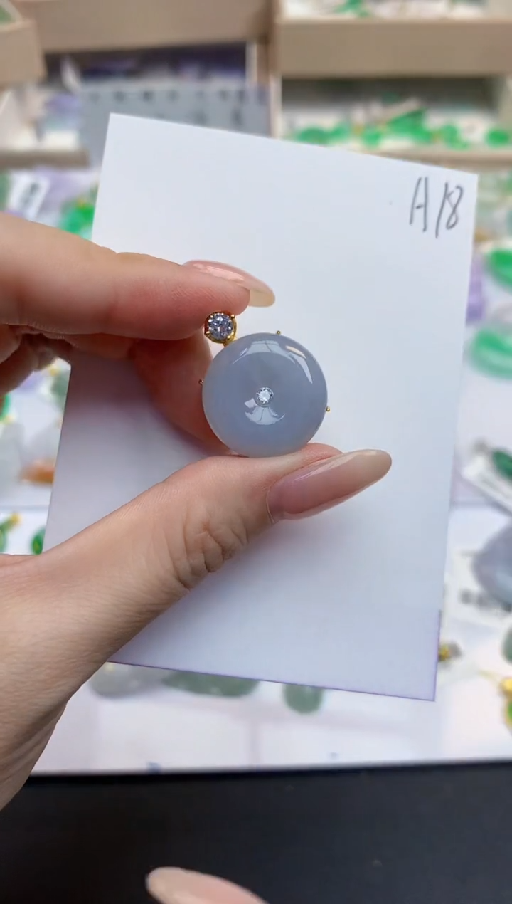 颈饰未镶嵌翡翠天然缅甸A货翡翠