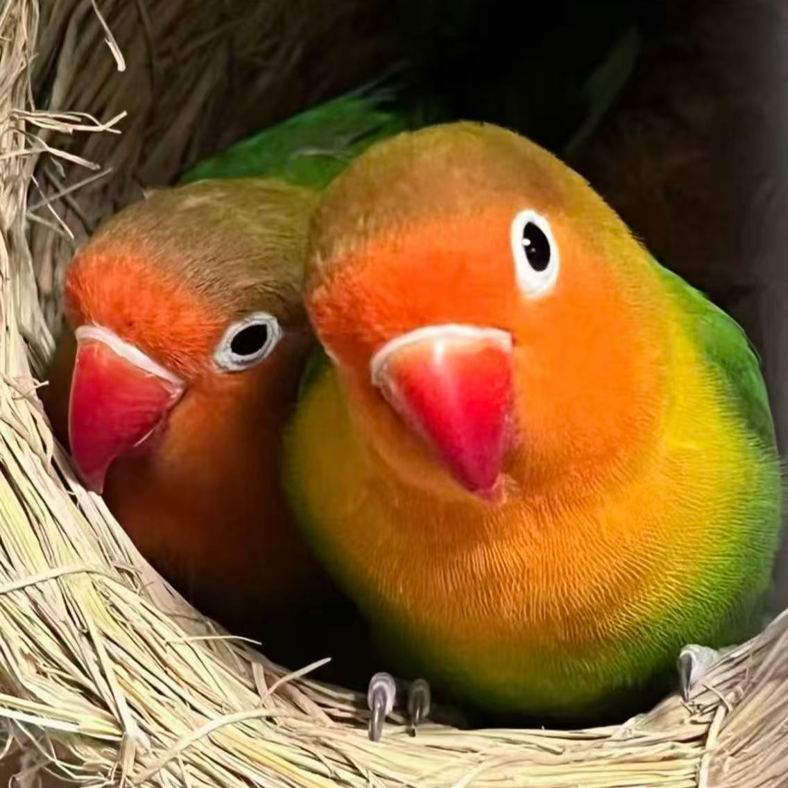 牡丹鹦鹉红嘴爱情鸟黄桃绿桃黄金丝牡丹鹦鹉活体宠物亲人黏人