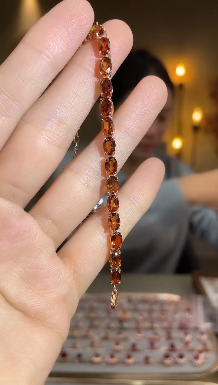 银S925镶嵌手链水晶手链