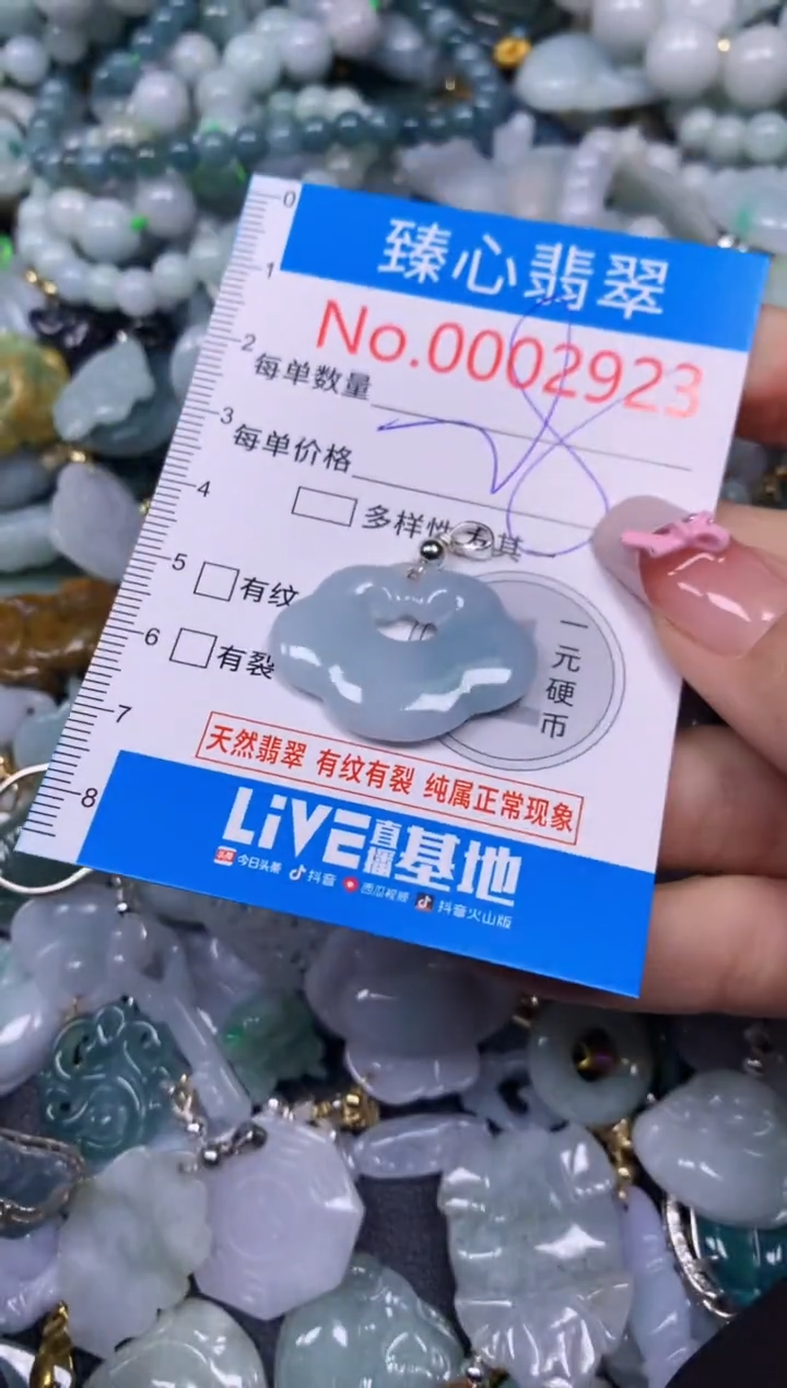 【闪购商品】翡翠颈饰未镶嵌含绳0002923