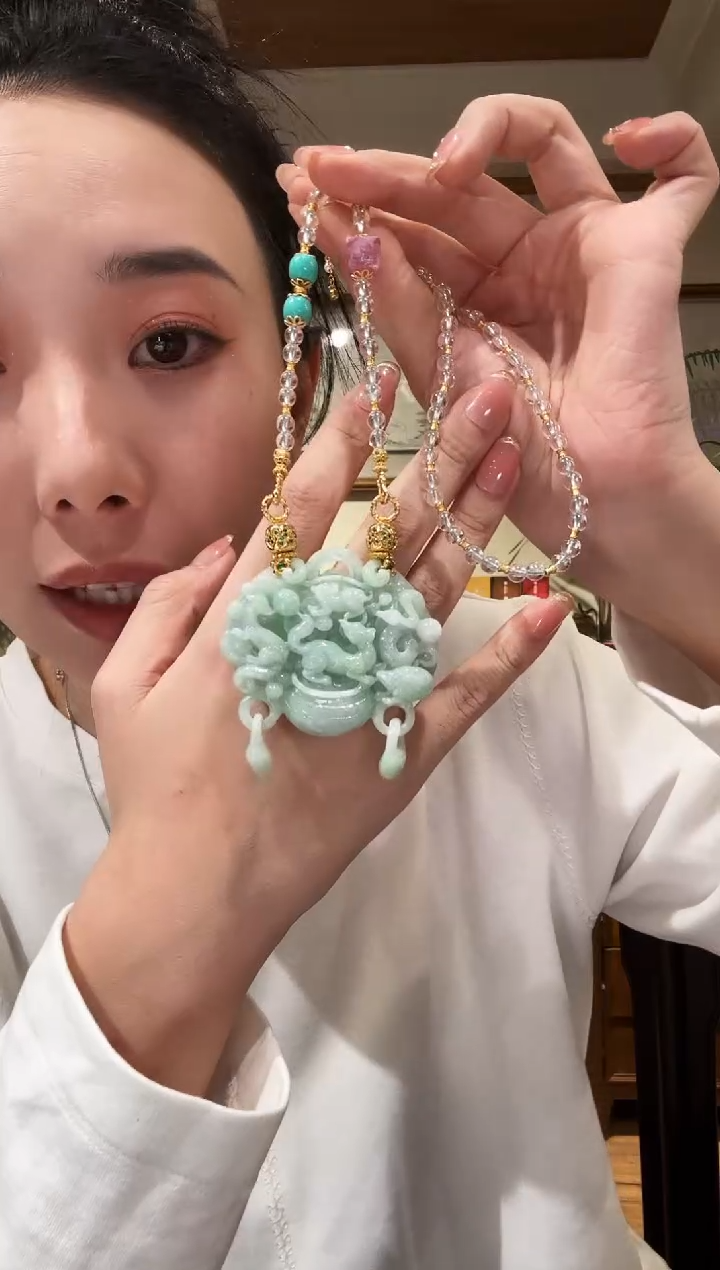 【闪购商品】翡翠颈饰未镶嵌国风