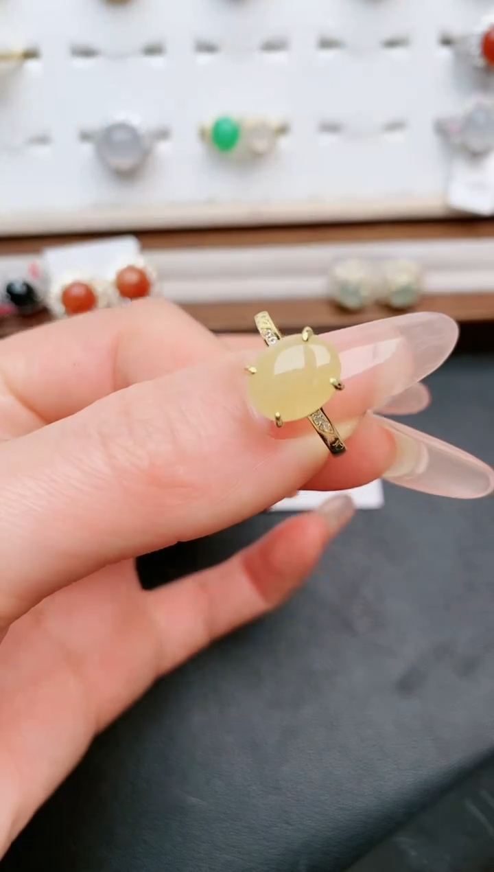 【闪购商品】翡翠戒指银S925镶嵌......