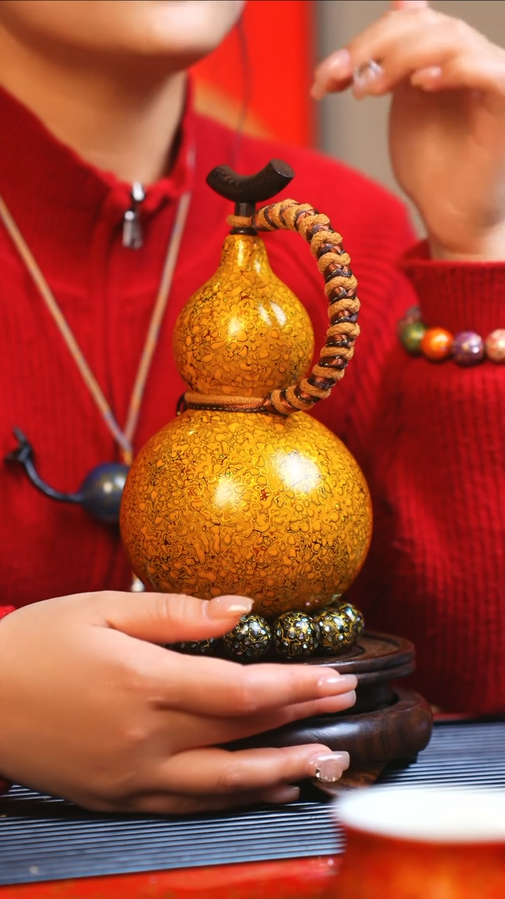 【闪购商品】JR107大师姐臻选非遗大漆酒葫芦