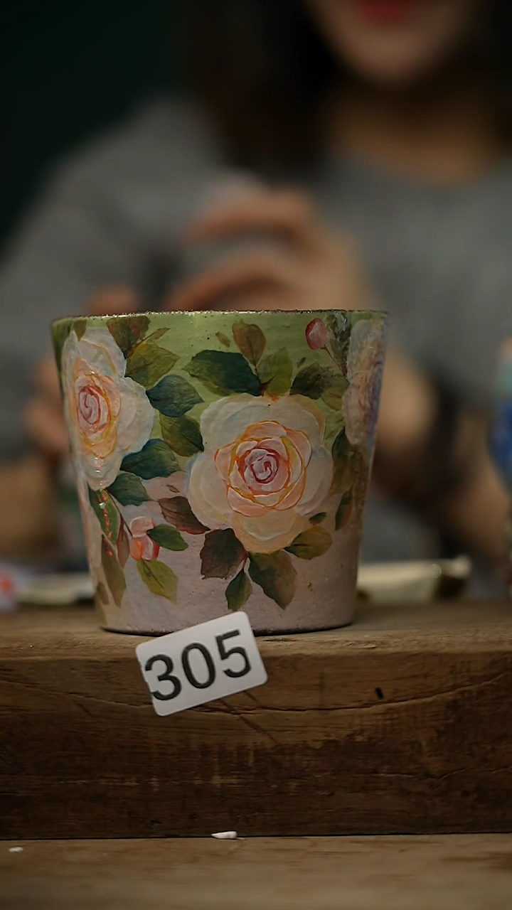 【闪购商品】瓷片油画风·彩绘·设计师石一款 手握