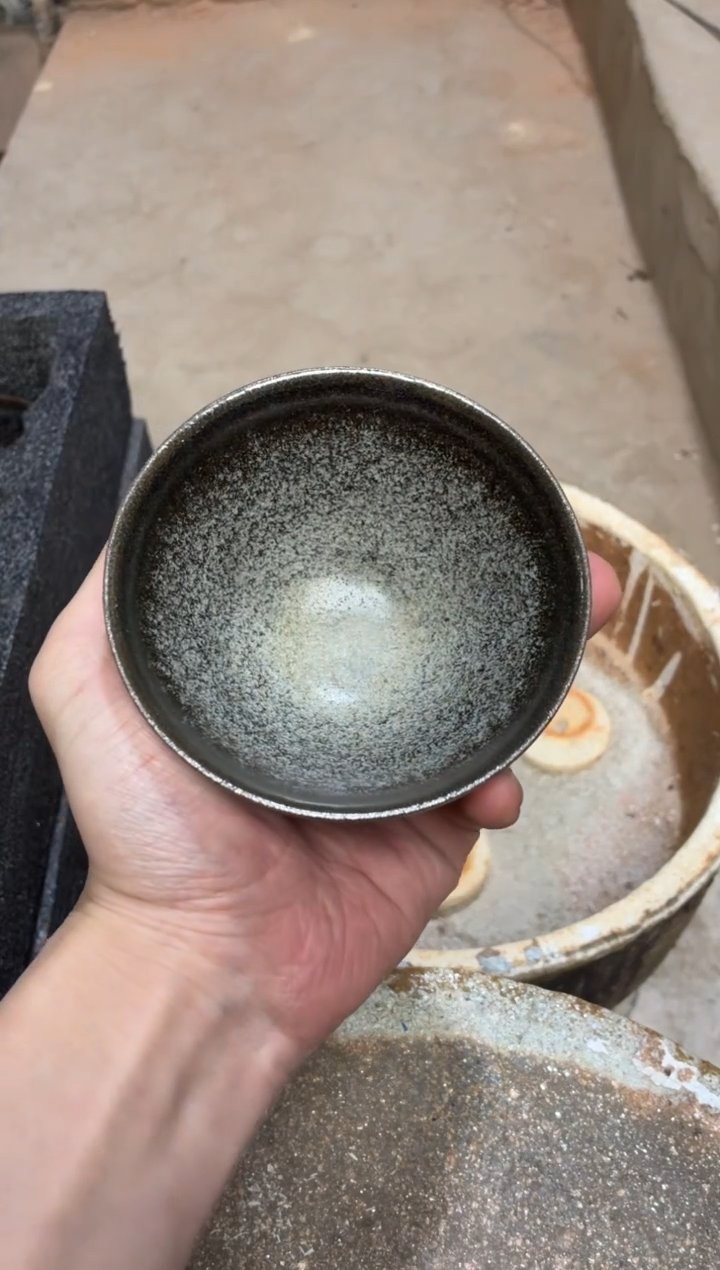 茶盏真柴烧建盏换点柴火
