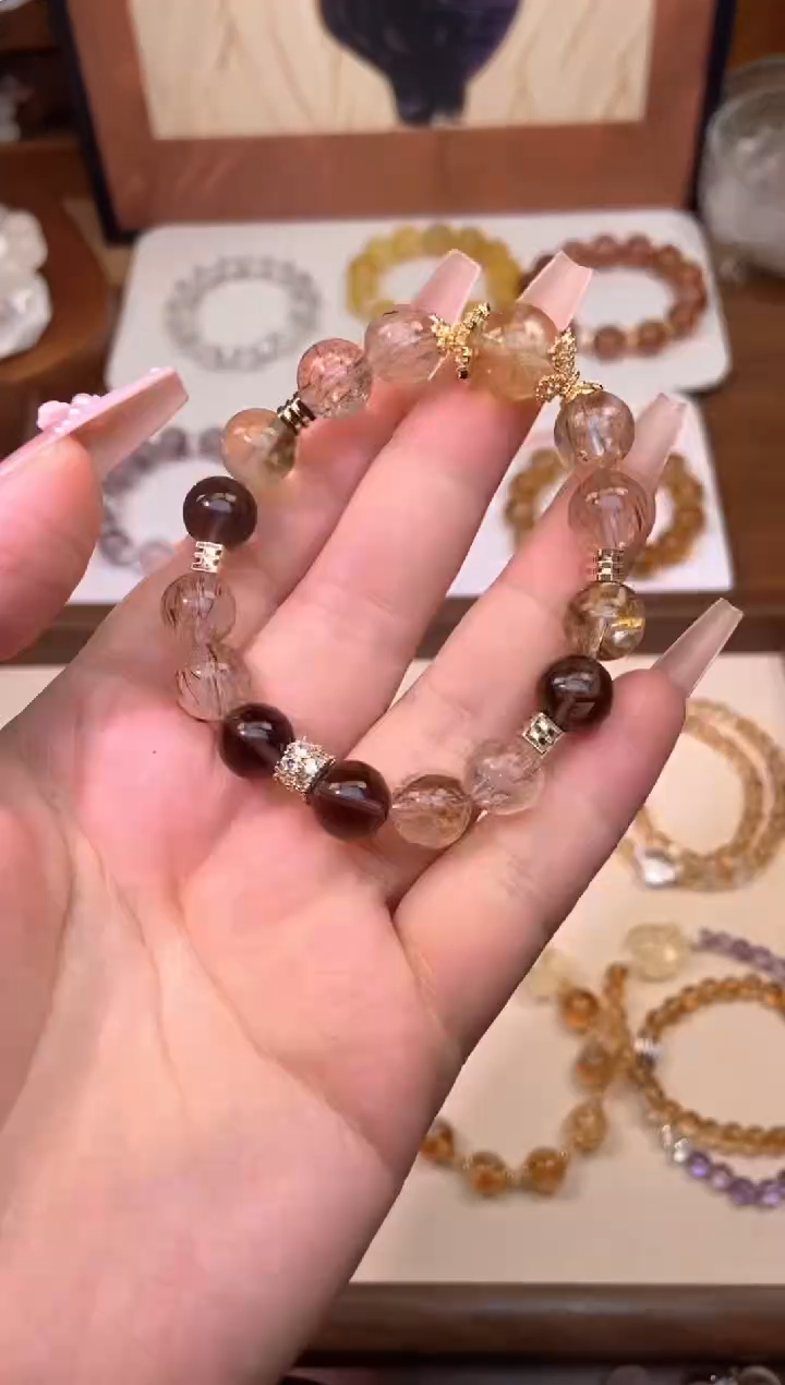 【闪购商品】水晶手链未镶嵌黑金超七