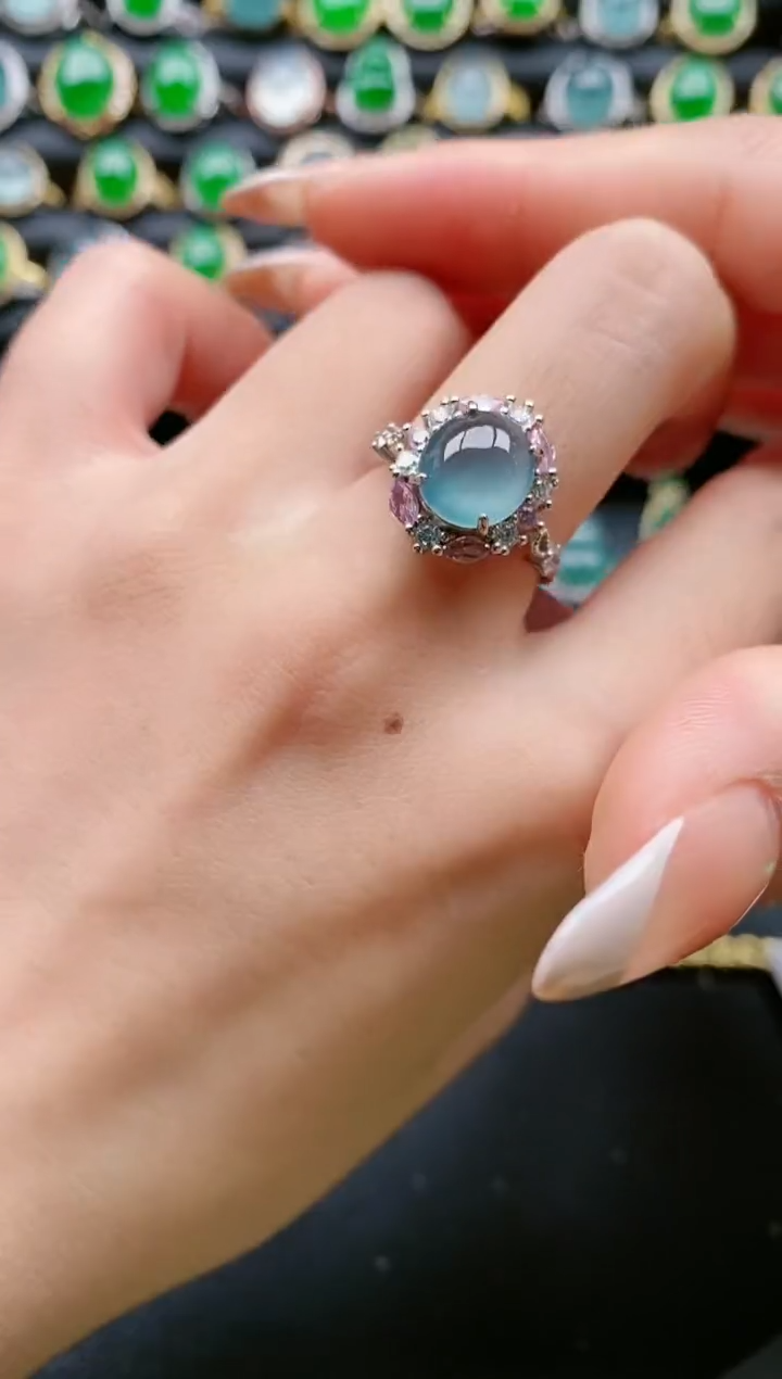 【闪购商品】翡翠戒指银S925镶嵌11111111