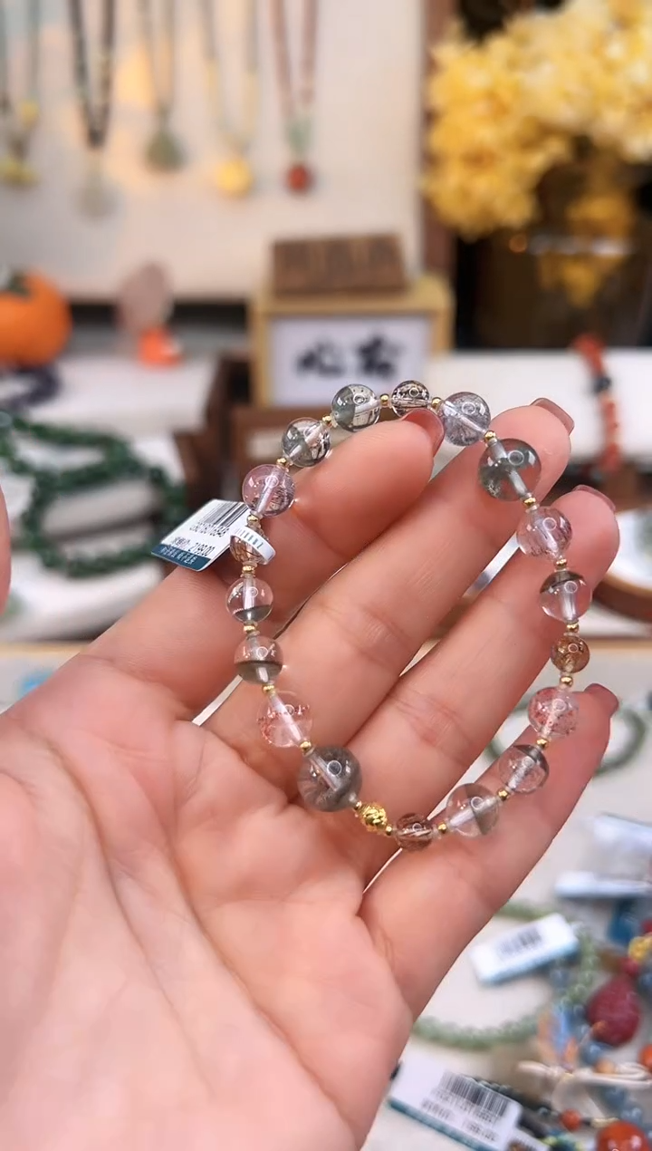 【闪购商品】水晶手绳18K金镶嵌@@G921B016848